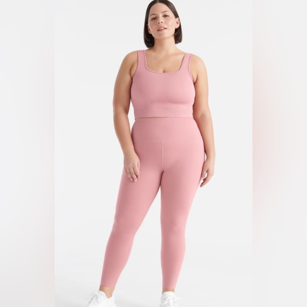 KNIX GOOD TO GO SEAMLESS CROP TANK TOP PINK SORBET SIZE MEDIUM